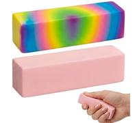 2 PCS Butter Squishy,Stress Relief Tools, Slow Rising Soft Squeeze Fidget Tools, Pocket Sized Emotion Management Sensory Therapy Tools, Perfect for Work Rewards Novelty Gifts for Daily Relaxation