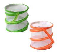 2 Pcs Butterfly Kit, Butterfly Kits with Live Caterpillars, Insect Lore Butterfly Garden, Butterfly Net, Stick Insect Starter Kit, Home Observation Enclosure, for Adults and Nature Enthusiasts