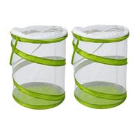 2 PCS Butterfly Kits, Educational Insect Habitat for Children, Transparent Butterfly House with Observation Window, Two Butterfly Set for Home Learning Activities