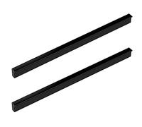 2 Pcs Cabinet Door Handles Black Kitchen Handle Modern Aluminium Drawer Pulls Cupboard Handles Furniture Handles with Screw Dressers Handles for Wardrobe Door Hardware (Length:600mm)