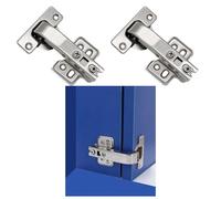 [2 pcs] Cabinet hinged Door 180 Degree Hinge 90 Degree Cabinet Corner Door Soft Closing Hinge [4 Holes]