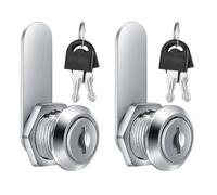 2 Pcs Cabinet Locks, 16 mm Letterbox, Cupboard with Key, Mailbox, Security Drawer for Furniture Door Post Box (2)