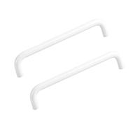 2 Pcs Cabinet Pull Handles Solid Aluminum Kitchen Cupboard Pulls Knobs White Furniture Drawer Handles, for Bedroom Closet DresserLength 138mm (Length 522mm)