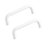 2 Pcs Cabinet Pull Handles Solid Aluminum Kitchen Cupboard Pulls Knobs White Furniture Drawer Handles, for Bedroom Closet DresserLength 138mm (Length 234mm)