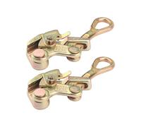 2 PCS Cable Grip Steel Wire Puller 1 Ton, 2210 Lb Load Cable Puller Tool for Wire Rope, Fits 2.5-16mm Cables