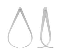 2 PCS Calipers Measuring Tool 150mm/6 Inches Inside Outside Measuring Calipers for Measuring Pottery Sculpture Clay Pipe tainless Steel Firm Friction Joint External Measurement Tool