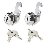 2 Pcs Cam Locks 16mm Letter Post Box Lock Mailbox Lock with 4 Pcs Key Security Mailbox Lock for Cabinet Drawer Cupboard Locker Door