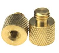 2 Pcs Camera Tripod Head Adapter Conversion Screw Gold