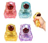 2 Pcs Capybara Squishy, Glitter Slow Rising Fidget Toy, Random Colour