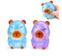2 PCS Capybara Squishy, Squishies Capybara,Stress Relief Tools for Emotion Management, Desk Sensory Tools for Focus Enhancement, Soft Squeeze Sensory for People