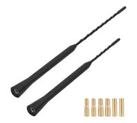 2 Pcs Car Aerial Antenna, 9 Inch/11 InchCar Ariel, Universal Car Antenna Replacement, AM/FM/DAB Roof Radio Aerial Mast for Vehicles, with Screws Adapters