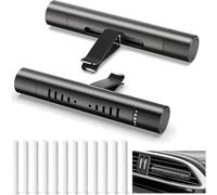 2 Pcs Car Air Essential Oil Diffuser Vent Clip for Audi A3 Limousine 3 (III) 8V I 2013-2020, Aluminum-Alloy Car Air Freshener Diffuser Vent Clip with 12 Pcs Odorless Refill Sticks