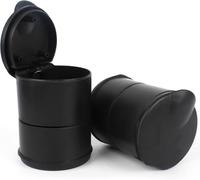 2 Pcs Car Ashtray for Zeekr 001 2023-2024, Portable Ashtray with Lid Smell Proof Auto Smokeless Cylinder Self Extinguishing Ash Tray Car Cigarette Cup Holder