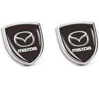 2 Pcs Car Badge Sticker Emblem for Mazda Cx7 Cx5 Cx9 Cx-5 Cx3 MX-5, 3D Metal Decal Logo Body Emblem Badge Decal Body Block Scratch Sticker Exterior Decor