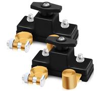 2 Pcs Car Battery Power Cut-Off Switch Breaker Pure Copper, Smart Car Battery Disconnect Stable Transmission Switch Supplies, High Conductivity Disconnect Heavy Duty for Truck Boat Rv