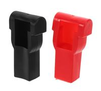 2 Pcs Car Battery Terminal Protection Cover Silicone Caps | Insulating Guards for Positive and Negative Posts, Helps Prevent Short Circuits, Sturdy Fit for Automotive and Marine Use