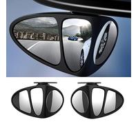 2 Pcs Car Blind Spot Mirrors for Lexus ES, GS, IS, LS Adjustable 360° Rotate Waterproof HD Auxiliary Wide Angle Rearview Auto Accessories Black style
