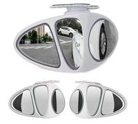 2 Pcs Car Blind Spot Mirrors for Lexus LS LS400 LS430 LS460 LS500 LS500h LS600h Adjustable 360° Rotate Waterproof HD Auxiliary Wide Angle Rearview Auto Accessories white style