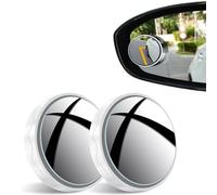 2 Pcs Car Blind Spot Mirrors For Renault Captur Koleos Scenic Espace Clio 2008-2019, Side 360° Adjustable Wide Angle Reversing Auxiliary Blind Spot Mirrors Round HD Glass Convex Mirror RearView