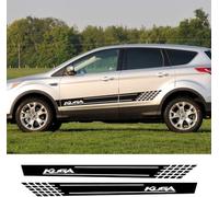 2 Pcs Car Body Side Stickers for Kuga,Self-Adhesive No Discoloration Racing Stripe Side Skirt Decal Stickers Body Modification Accessories