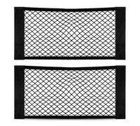 2 PCS Car Boot Organiser,65x25cm Elastic Nylon Mesh Storage Net,for Camping | Magic Adhesive Mesh Cargo Net, Campervan Essential Accessories for Camping,Travel,SUV,Van,Caravan,Hatchback,Rear Seat Tidy