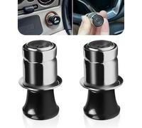 2 PCS Car Cigarette Lighter, 12V with Safety Fast Heating Plug Insulating Ceramic Ring, Cylindrical Pop-Out Cigarette Lighter Plug Replacement, Universal for Most Cars Trucks (Multicolored)