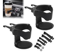 2 PCS Car Cup Holder, Air Vent Cup Holder for Cars, Universal Car Drink Holders Expander with Ventile Clips,Adjustable Vehicle Cup-Holder for Water Coffee Juice Drink Stand