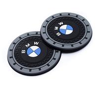 2 Pcs Car Cup Holder Coaster Fit BMW X1 X3 X7 X5 X6 1 3 5 6 Series Z4 7 M Series,Insert Coaster for Car,Anti Slip Car for Car Interior Accessories,Black
