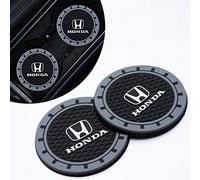 2 Pcs Car Cup Holder Coaster Fit Honda Accord Civic Fit CRV Pilot EX CR-V EX-L Touring Pilot,Insert Coaster for Car,Anti Slip Car for Car Interior Accessories,Black