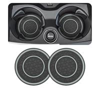2 Pcs Car Cup Holder Coaster, for Benz AMG Clase E W211 W212 W213 E260 Anti-Slip Shockproof Car Insulation Cup Mats Car Cup Holder Insert Easy to Use Accessories,A