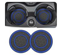 2 Pcs Car Cup Holder Coaster, for FIAT Panda Classic 2000-2023 2024 Anti-Slip Shockproof Car Insulation Cup Mats Car Cup Holder Insert Easy to Use Accessories,E