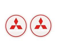 2 pcs Car Cup Holder Coaster for Mitsubishi ASX/ASX SUV, Crossover 2010-2024, Car Insulation Cup Mats, Waterproof Non-Slip Car Cup Holder Insert with Logo,C