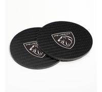 2 pcs Car Cup Holder Coaster for Peugeot Traveller Standard Minivan 2016-2023, Car Insulation Cup Mats, Waterproof Non-Slip Car Cup Holder Insert with Logo