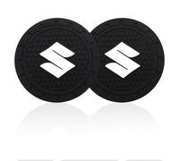 2 pcs Car Cup Holder Coaster for Suzuki SX4 S-Cross SCross 2014-2023, Car Insulation Cup Mats, Waterproof Non-Slip Car Cup Holder Insert with Logo