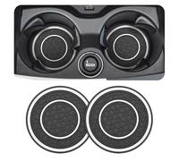 2 Pcs Car Cup Holder Coaster, for Volvo C30 C70 S40 S60 S80 S90 V40 V50 V60 Anti-Slip Shockproof Car Insulation Cup Mats Car Cup Holder Insert Easy to Use Accessories,C