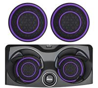 2 Pcs Car Cup Holder Insert, 2.75 Inches Silicon Car Coasters for Cup Holders, Universal Car Cup Holder Mat Car Interior Accessories for Women Men (Purple)