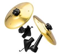 2 Pcs Car Cymbal Air Vent, Mini Drum Car Crash Cymbal For Car Vent, Fun Car Drum Cymbal Air Vent, Suitable For All Types Of Vehicles, Gift for Music Lovers (Gold)