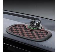 2 PCS Car Dashboard Mat for Audi A4 B9/Allroad B9/Avant B9 2015-2024, Anti-Slip Rubber Silicone Heat-Resistant Fixing Pad Self-Adhesive Washable Dashboard Grip Mats,Brown