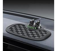 2 PCS Car Dashboard Mat for Audi Q7 Typ 4M Facelift 2019-2024, Anti-Slip Rubber Silicone Heat-Resistant Fixing Pad Self-Adhesive Washable Dashboard Grip Mats,Black