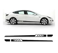 2 Pcs Car Door Side Skirt Stripes Sill Sticker Body Vinyl Decal, For Tesla Model 3 /Model S/Model X/Model Y Accessories