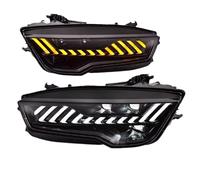 2 Pcs Car Front Lights Compatible For Audi A7 Headlight 2011 2012 2013 2014 2015 2016 2017 2018 A7 Headlight Upgrade Styling DRL Signals(For 2011-2014 Year,With AFS)
