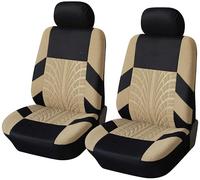 2 PCS Car Front Seat Covers, For Nissan Qashqai J10 2008-2025 Comfortable Leather Car Front Seat Covers Breathable,C