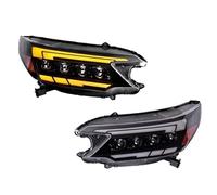 2 PCS Car Headlight Compatible For Honda CRV CR-V 2012-2014 Upgrade Projector 4 Lens ALL Dynamic Signal Lamp Front Lamp Assembly