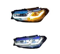 2 Pcs Car Headlights Compatible For BMW 5 Series G30 G38 2018-2020 Car Lamps Modified M5 Daytime Running Lights Dynamic Turn Signals Car Lamp