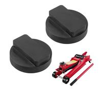 2 PCS Car Jack Pads,Slotted Trolley Jacking Rubber Blocks,Pinch Weld Side Frame Rail Protector Pad,Universal Floor Jack Rubber Pad Adapter Jacking Tool Car Accessories