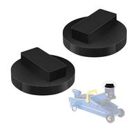 2 PCS Car Jack Rubber Pad Car Lift Rubber Pads Frame Rail Protector Jacking Heavy Duty Support Block For BMW Series (Black)