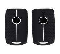 2 PCS Car Key Covers, Car Key Shell, Silicon Car Key Protective Cover, Soft Silicon Car Key Shell, Compatible with Mazda 4 Buttons (white)