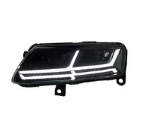 2 Pcs Car Lights Compatible For Audi A6 2004-2011 A6L C6 S6 Auto Headlight Assembly Upgrade Dynamic Signal Lamp LHD RHD Version Tool Accessories(Right hand drive)