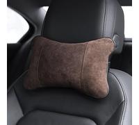 2 PCS Car Neck Pillows for Toyota Avalon 2015-2024, Soft Comfortable Breathable Seat Neck Support Pillow, Car Headrest Pillow Back Cushion for Home Office Traveling, Brown
