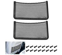 2 PCS Car Net Pocket, ABS Plastic Frame Cargo Net Storage Car Pocket Phone Net, Car Mesh Net Pockets with Screws for Auto, RV, Boat, and Camper Storage Nets (15.7 x 7.9 Inch)